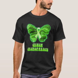 Crush Gastroparesis Butterfly Purple Ribbon Suppor T-Shirt