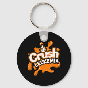 Crush Leukaemia Awareness Cure Blood Cancer Fighte Keychain