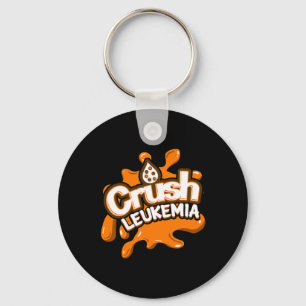 Crush Leukaemia Awareness Cure Blood Cancer Fighte Keychain
