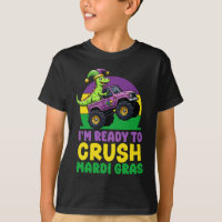 Crush Mardi Gras Monster Truck Dinosaur t rex Todd