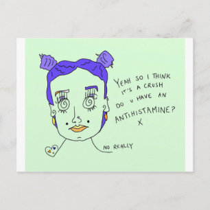 Crush Postcard Print #overheard
