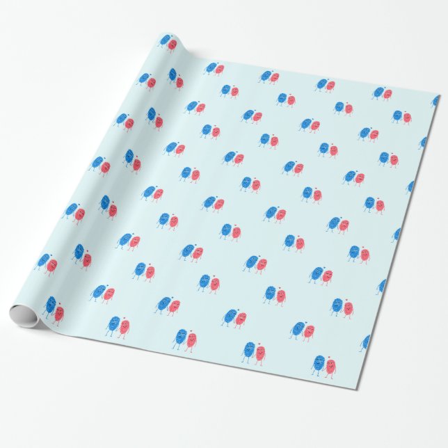 Crush prints wrapping paper (Unrolled)