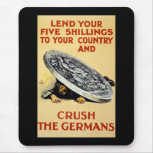 Crush The Germans Mouse Pad