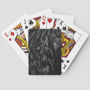 Crushed Black Velvet Playing Cards