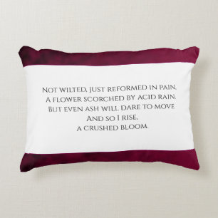 Crushed Bloom Accent Pillow