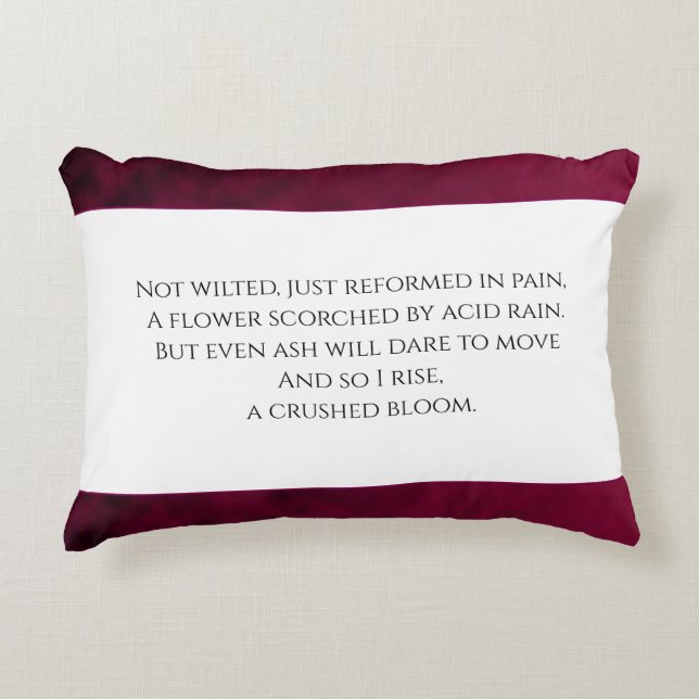 Crushed Bloom Accent Pillow (Front)