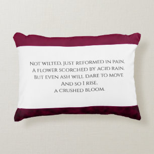 Crushed Bloom Accent Pillow