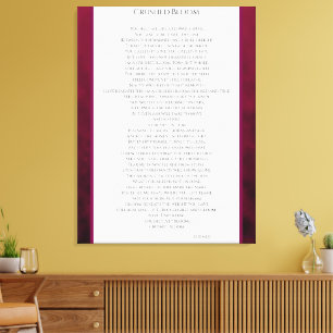 Crushed Bloom Canvas Print