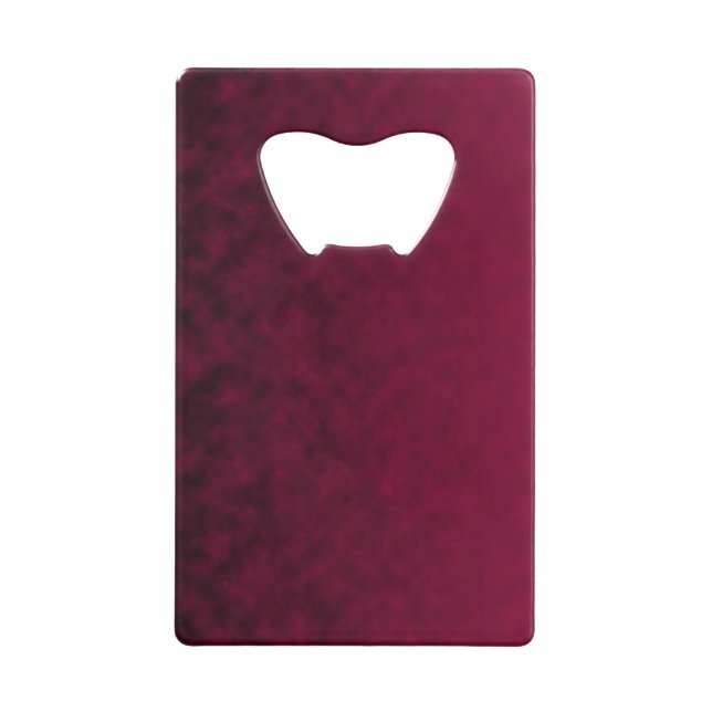 Crushed Bloom Credit Card Bottle Opener (Front)