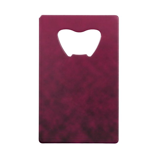 Crushed Bloom Credit Card Bottle Opener (Front)
