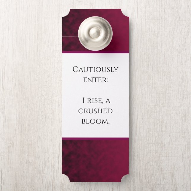 Crushed Bloom Door Hanger (On Knob)