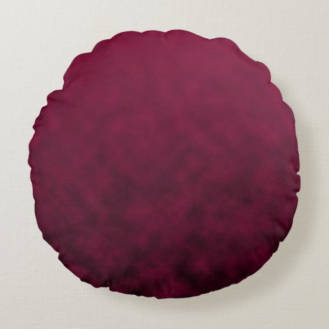 Crushed Bloom Round Pillow (Front)