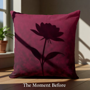Crushed Bloom Throw Pillow