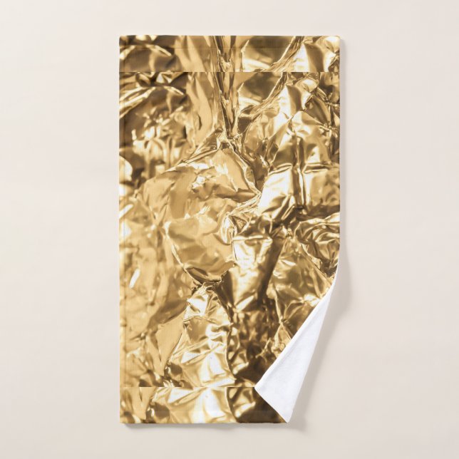 Crushed Golden Folds (Serviette à main)