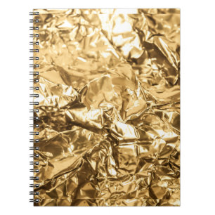 Crushed Golden Folds Notebook