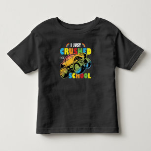 Crushed Preschool Graduation Monster Truck Lovers Toddler T-shirt