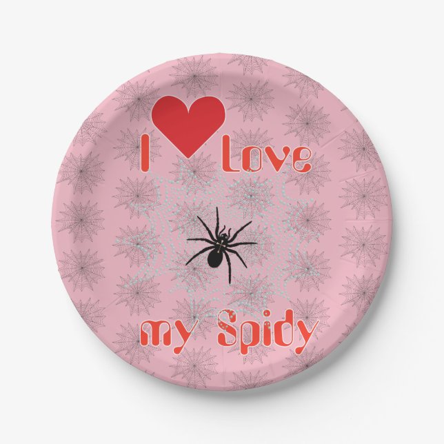 Crusher in the net with droplets like pearls paper plate (Front)