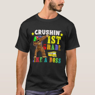 Crushin' 1St Grade Like A Boss Bigfoot Back To Sch T-Shirt