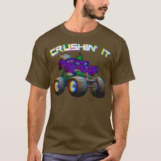 Crushin' Monster Truck Vintage Retro260 T-Shirt