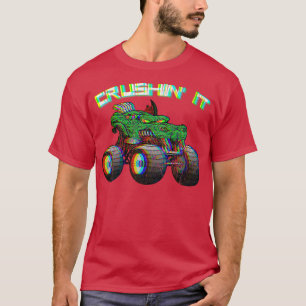 Crushin' Monster Truck Vintage Retro 267 T-Shirt