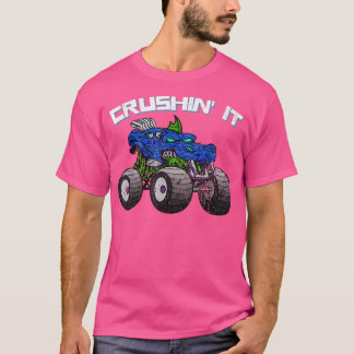 Crushin' Monster Truck Vintage Retro 272 T-Shirt