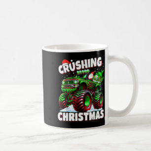 Crushing Christmas Truck For Boys Kids Holiday Coffee Mug
