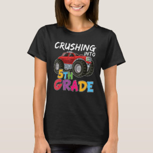 Crushing Into Fifth Grade Monster Truck Cute 5th T-Shirt
