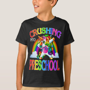 Crushing Into Preschool Unicorn Back To School T-Shirt