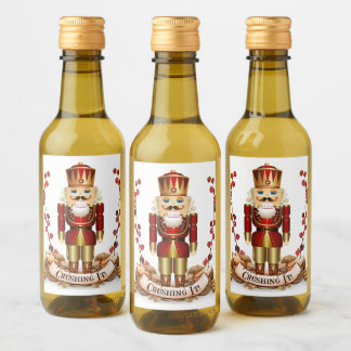 Crushing It! Nutcracker Mini Wine Bottles Wine Label