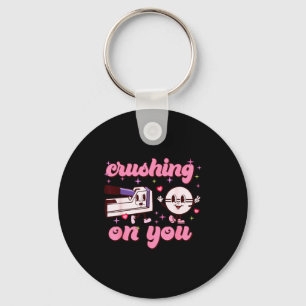Crushing On You Peds Cu Rn Aid Rn Nurse Valentines Keychain