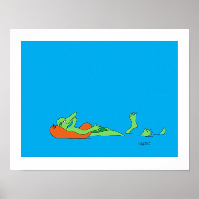 Crusing Gator 11x14 Poster Print (Front)