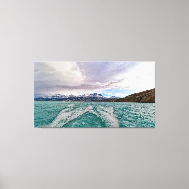 Crusing on Lago Argentino in Patagonia Canvas Print (Front)