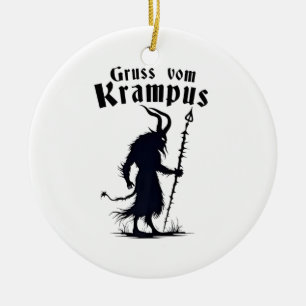 Cruss Vom Krampus Christmas Xmas Devil Spooky Ceramic Ornament