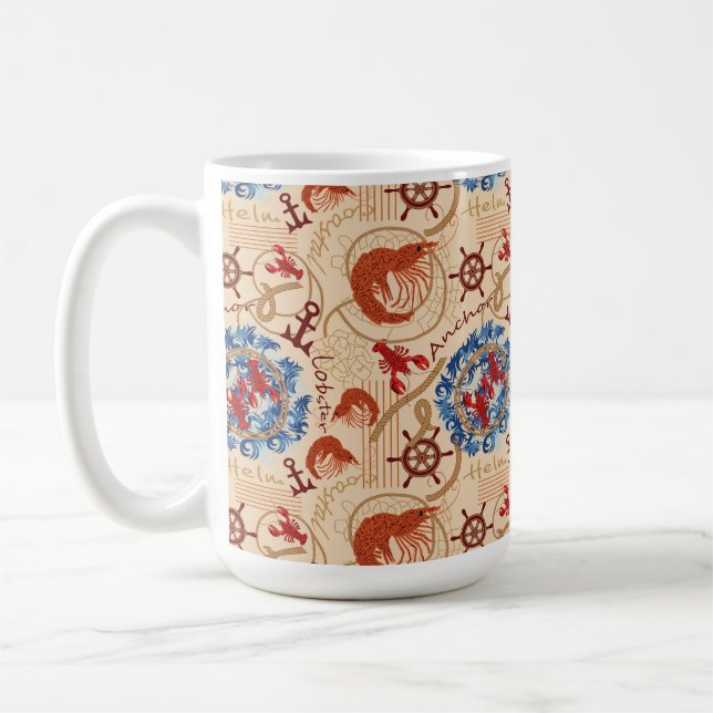Crustacean core design coffee mug (Left)