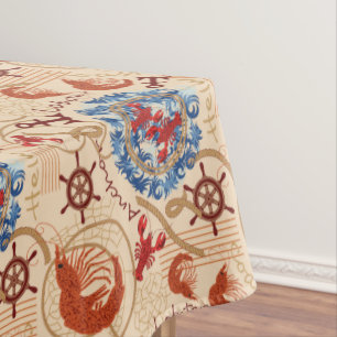 Crustacean core design tablecloth