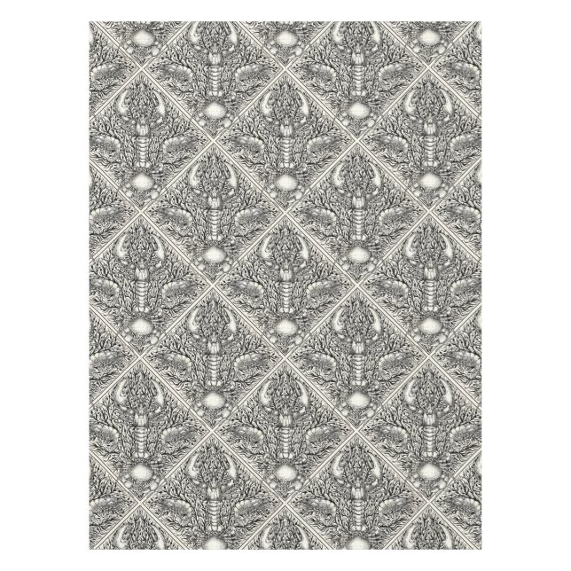 Crustacean in black and natural white tablecloth (Front)