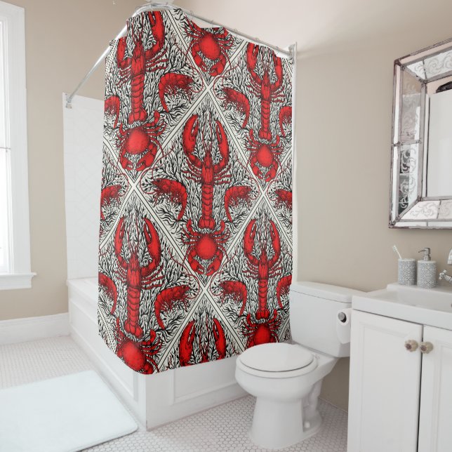 Crustacean in red, black and ivory (In Situ)