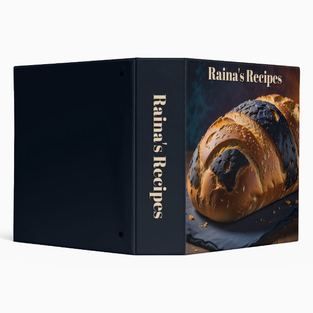 Crusty Brown Bread Recipe Binder (Background)