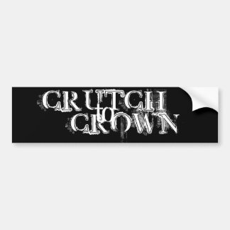 CRUTCH, red - Customized Bumper Sticker