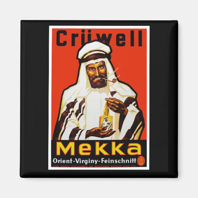 Cruwell Mekka Tobacco Magnet (Front)