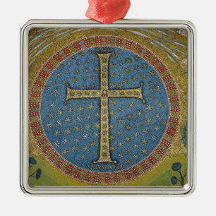 Crux gemmata metal ornament