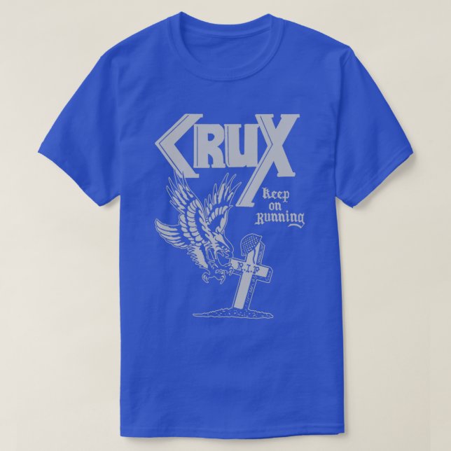 Crux  Keep On Running  Oi!  Skinhead  Punk  T-Shirt (Design Front)