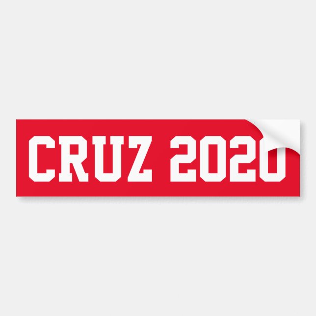 CRUZ 2020 - red Bumper Sticker (Front)