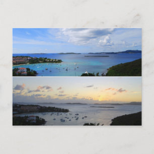 Cruz Bay Collage, St. John, U.S.V.I. Carte postale
