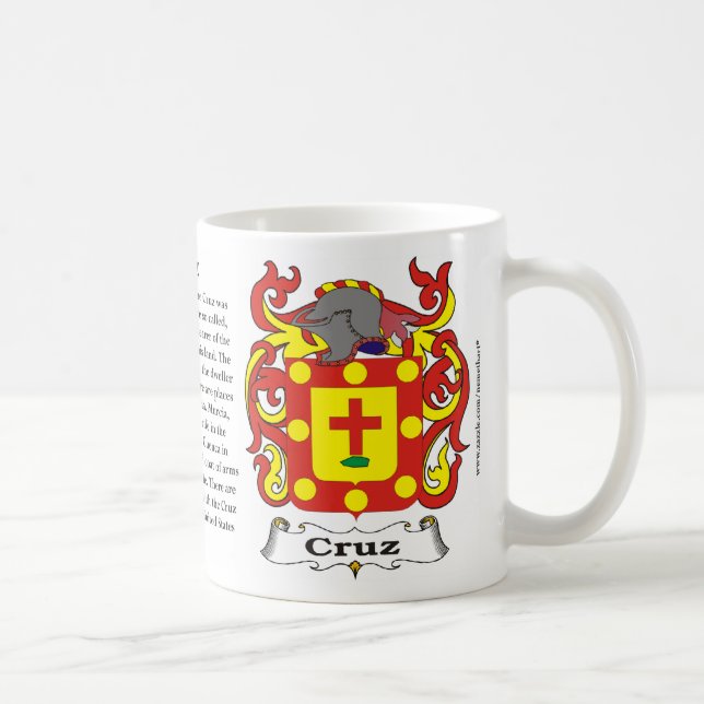 Cruz Family Coat of Arms Mug (Right)