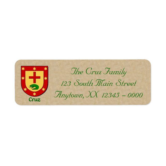 Cruz Heraldic Shield (Front)