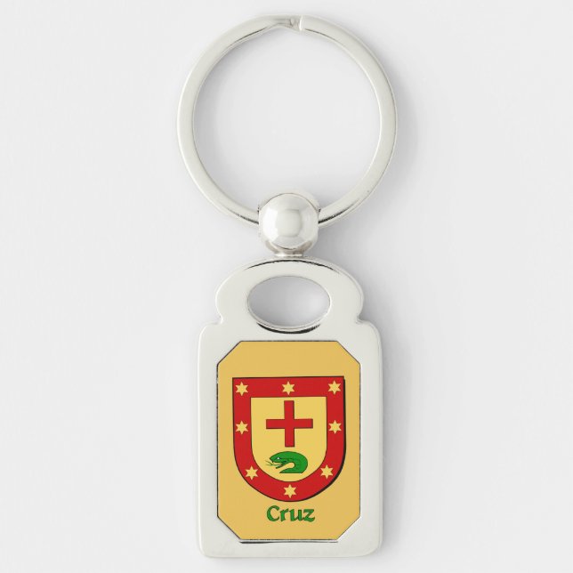 Cruz Historical Shield Keychain (Front)