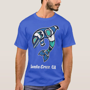 Cruz Santa CA Native American Tribal Orca Killer W T-Shirt