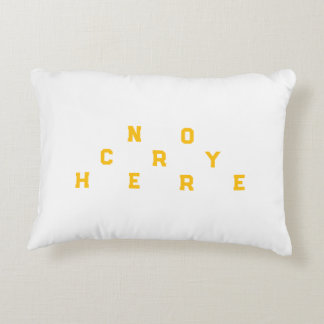 cry accent pillow