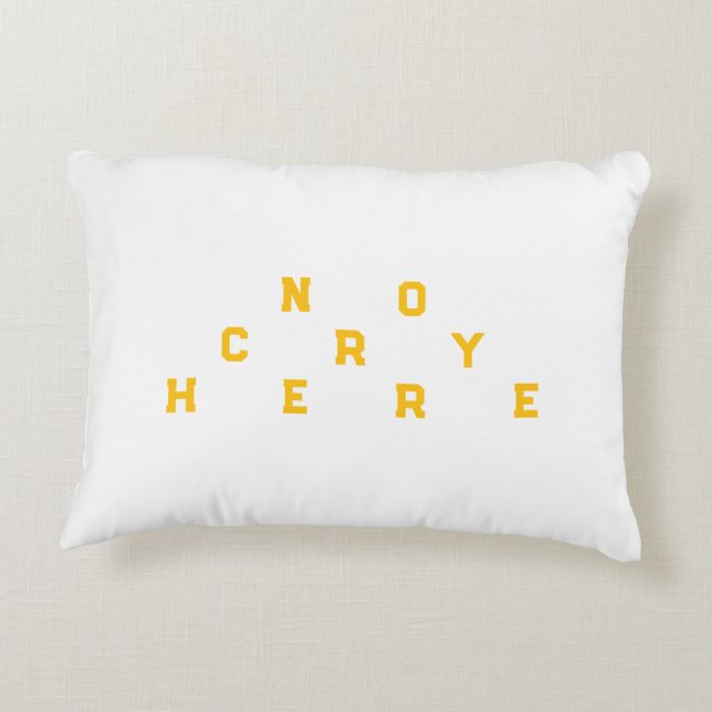 cry accent pillow (Back)